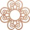 Ekena Millwork Cohen Wood Fretwork Pierced Ceiling Medallion, Cherry, 24"OD x 8 1/4"ID x 3/8"T CMWP24X24X0375COCH - alternate 1